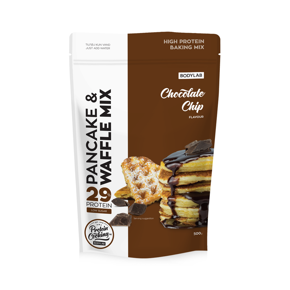 Billede af Bodylab Protein Pancake & Waffle Mix Chocolate Chip, 500g.