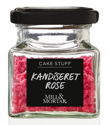 Kandiseret Rose - 40 gram - Mill & Mortar