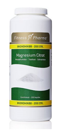 Billede af Fitness Pharma Magnesium Citrat, 200 kapsler.