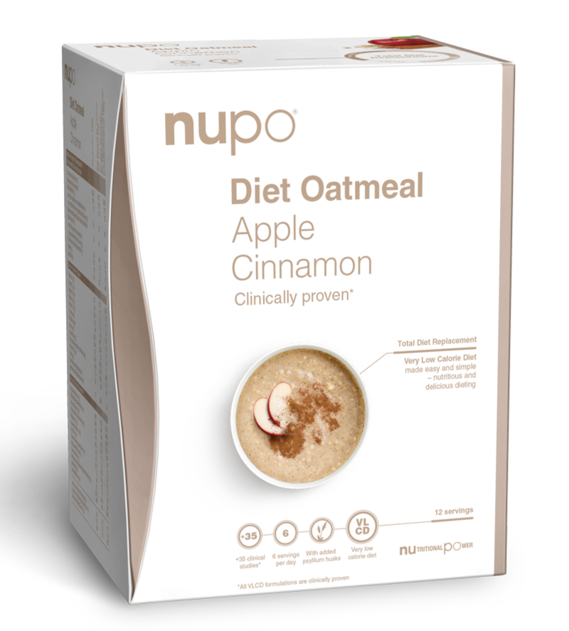 Nupo Diet Oatmeal Apple Cinnamon, 384g.