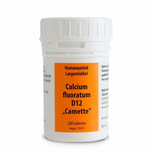 Billede af Camette Calcium flour. D12 Cellesalt 1, 200 tab/50g
