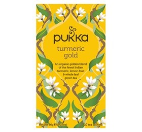 Se Pukka Turmeric gold tea Ø, 20 breve. hos Ren-velvaereshop.dk