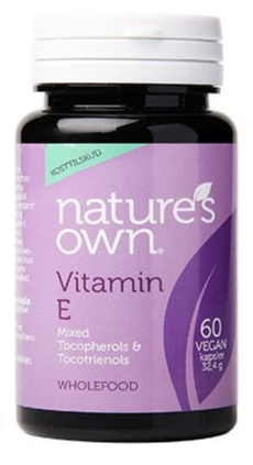 Billede af Natures Own Vitamin E Mixed Tocopherols & Tocotrieno, 60kap. hos Ren-velvaereshop.dk