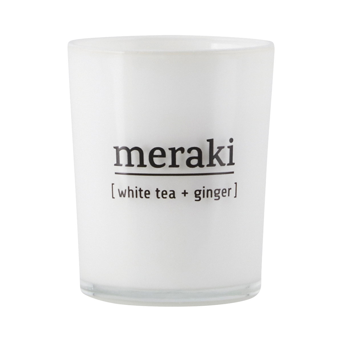 Billede af Meraki Duftlys White tea & ginger, Dm.: 5,5 cm, H.: 6,7 cm. hos Ren-velvaereshop.dk