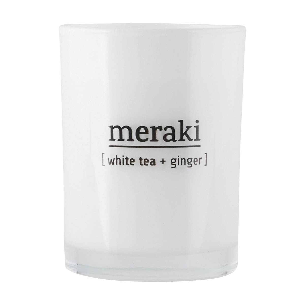 Se Meraki Duftlys White tea & ginger, Dm.: 8 cm, h.: 10.5 cm. hos Ren-velvaereshop.dk