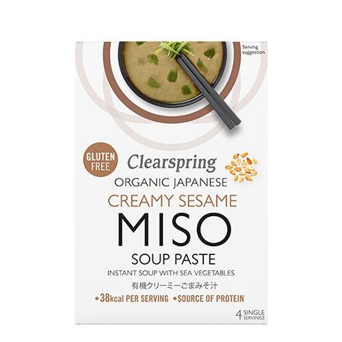 Billede af Clearspring: Instant Miso Soup cremet sesam Ø, 60g