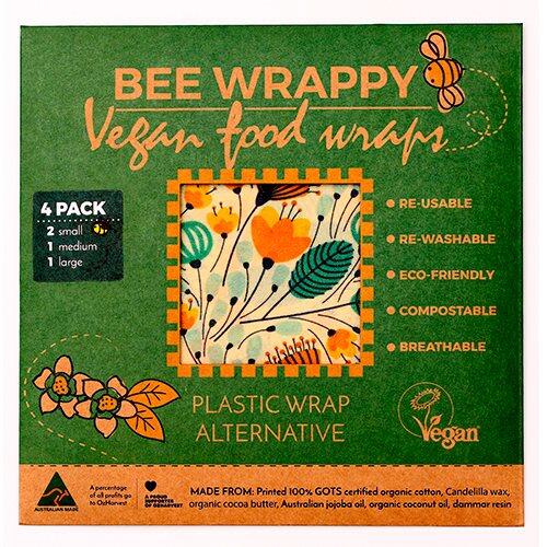 Billede af Bee Wrappy Vegan Food Wraps - 4 pak