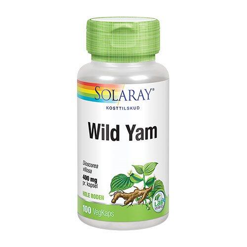 Se Solaray Wild Yam Root 400 mg, 100kap hos Ren-velvaereshop.dk