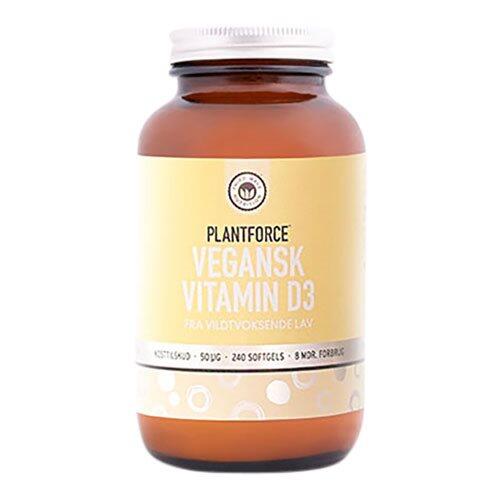 Billede af Plantforce Vitamin D, 120kap. hos Ren-velvaereshop.dk