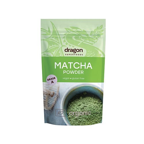Matcha grøn te pulver Økologisk - 100 gram - Dragon Superfoods