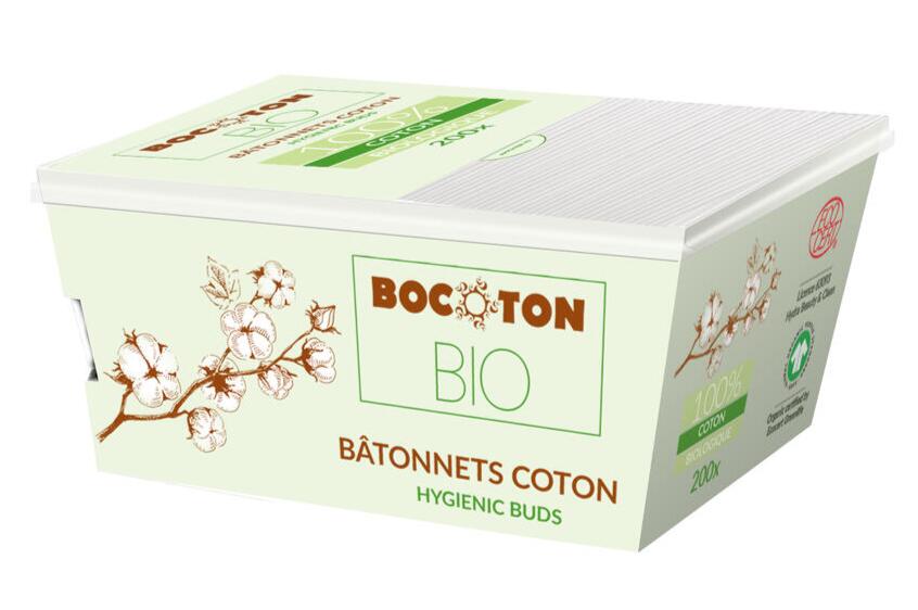 Billede af Bocoton Bio Vatpinde økologisk bomuld, 200stk.