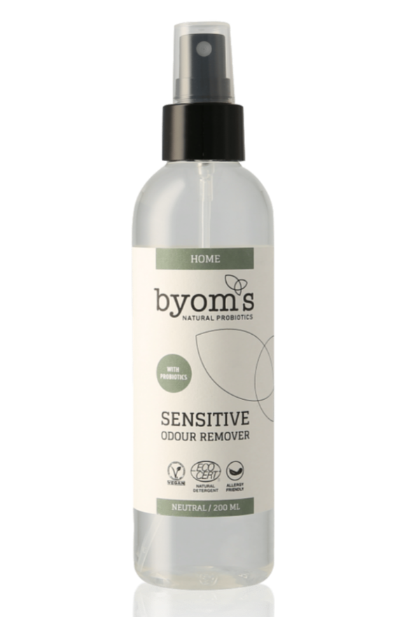 Billede af Byoms Home Sensitive Probiotic Odour Remover (Ecocert), 200ml. hos Ren-velvaereshop.dk