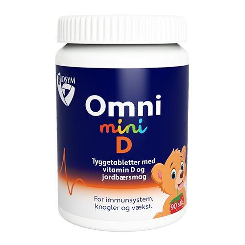 Se Biosym OmniMINI vitamin D, 90tab. hos Ren-velvaereshop.dk