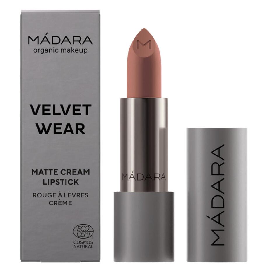 Se MÃDARA Makeup Velvet Wear Cream Lipstick "Aura", 3,8g. hos Ren-velvaereshop.dk