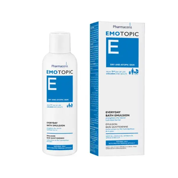 Se Pharmaceris E EmoTopic Everyday Bath Emulsion (200 ml) hos Ren-velvaereshop.dk