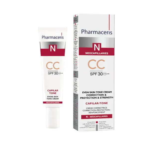 Billede af Pharmaceris N Capilar Toner Even Skin Tone Cream CC Cream Correction & Protection & Strength SPF 30