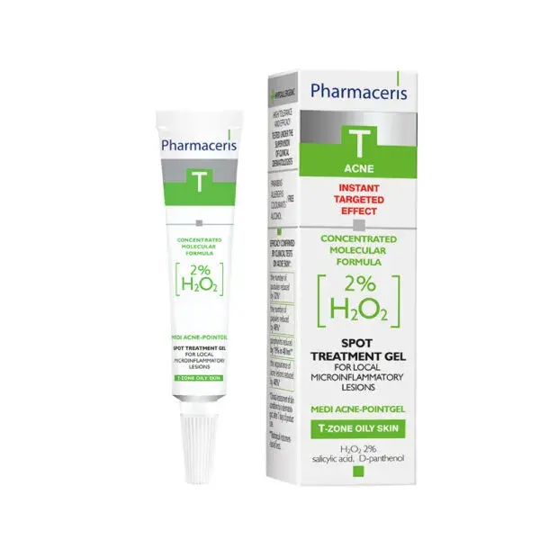 Billede af Pharmaceris T Medi Acne Point Gel Til Lokale Microinflammatoriske Forandringer 2% Hâ0â, 10ml hos Ren-velvaereshop.dk