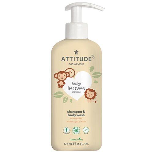 Billede af Attitude Baby Leaves 2-in-1 Shampoo & Body Wash Pear Nectar, 437ml