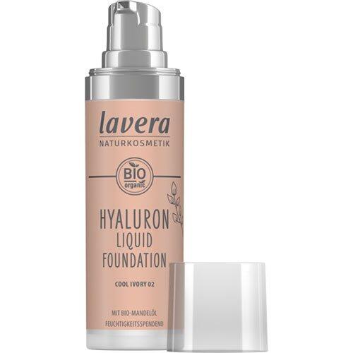 Se Lavera Hyaluron Liquid Foundation Cool Ivory 02, 30ml hos Ren-velvaereshop.dk