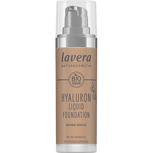 Se Lavera Hyaluron Liquid Foundation Natural Beige 05, 30ml hos Ren-velvaereshop.dk