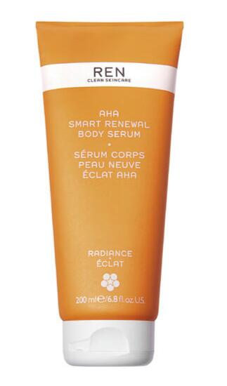 Se REN Clean Skincare Radiance AHA-Smart Renewal Body Serum, 200ml. hos Ren-velvaereshop.dk