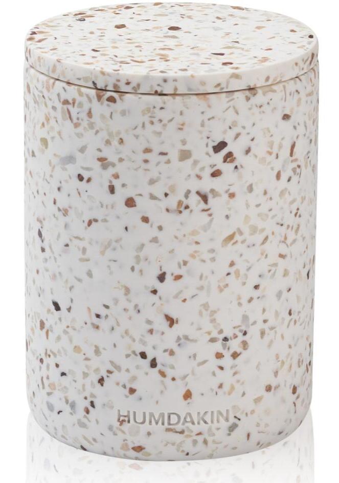 Se Humdakin LUCCA Terrazzo Vase med låg, rød/beige hos Ren-velvaereshop.dk