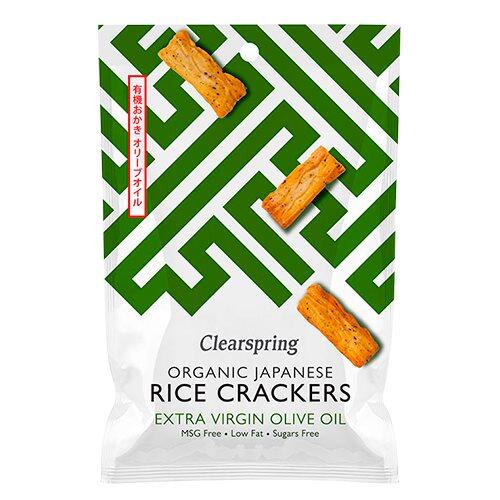 Billede af Clearspring Rice Cracker Ø m. oliven olie, 50g hos Ren-velvaereshop.dk