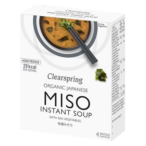 Billede af Clearspring Instant Miso Soup Ø with Sea Vegetable, 40g hos Ren-velvaereshop.dk