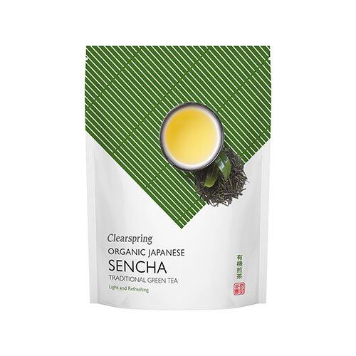 Billede af Clearspring Sencha grøn te (løsvægt) Ø, 90g