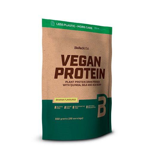 Billede af BioTech Vegan Protein pulver m. banan smag, 500g