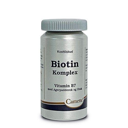 Billede af Camette Biotin Komplex med Zink og Agerpadderok, 90tab