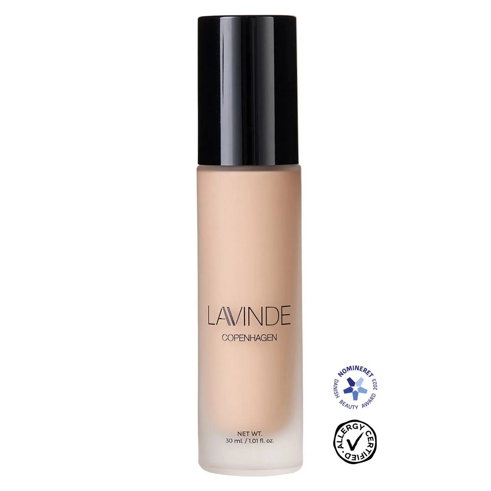 Lavinde Copenhagen NATURAL GLOW Liquid Foundation - No. 201 Cool Ivory 30 ml