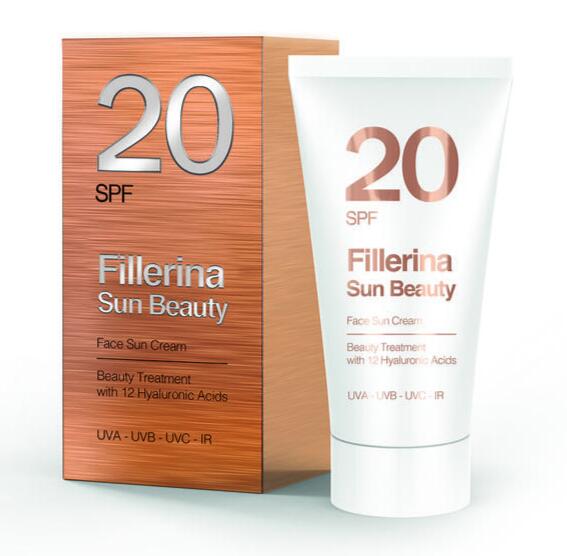 Billede af Fillerina Sun Beauty Face Cream, SPF20, 50ml. hos Ren-velvaereshop.dk