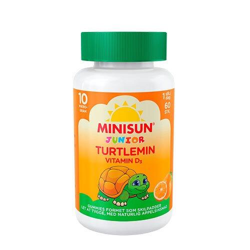 Billede af Biosym Turtlemin D-vitamin Junior, 60 gum hos Ren-velvaereshop.dk