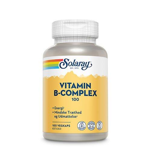 Billede af Solaray Vitamin B-Complex 100, 100kap hos Ren-velvaereshop.dk