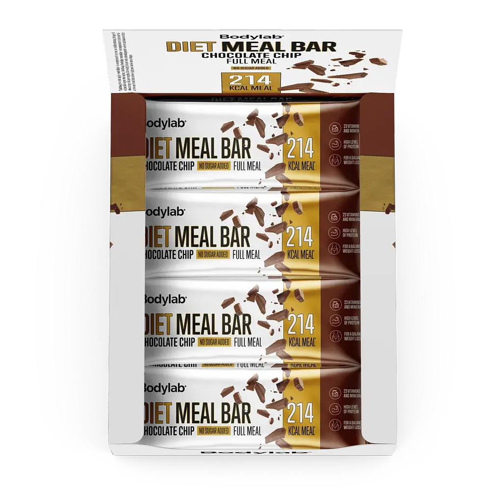 Billede af Bodylab Diet Meal Bar - chocolate chip, 12x55 g
