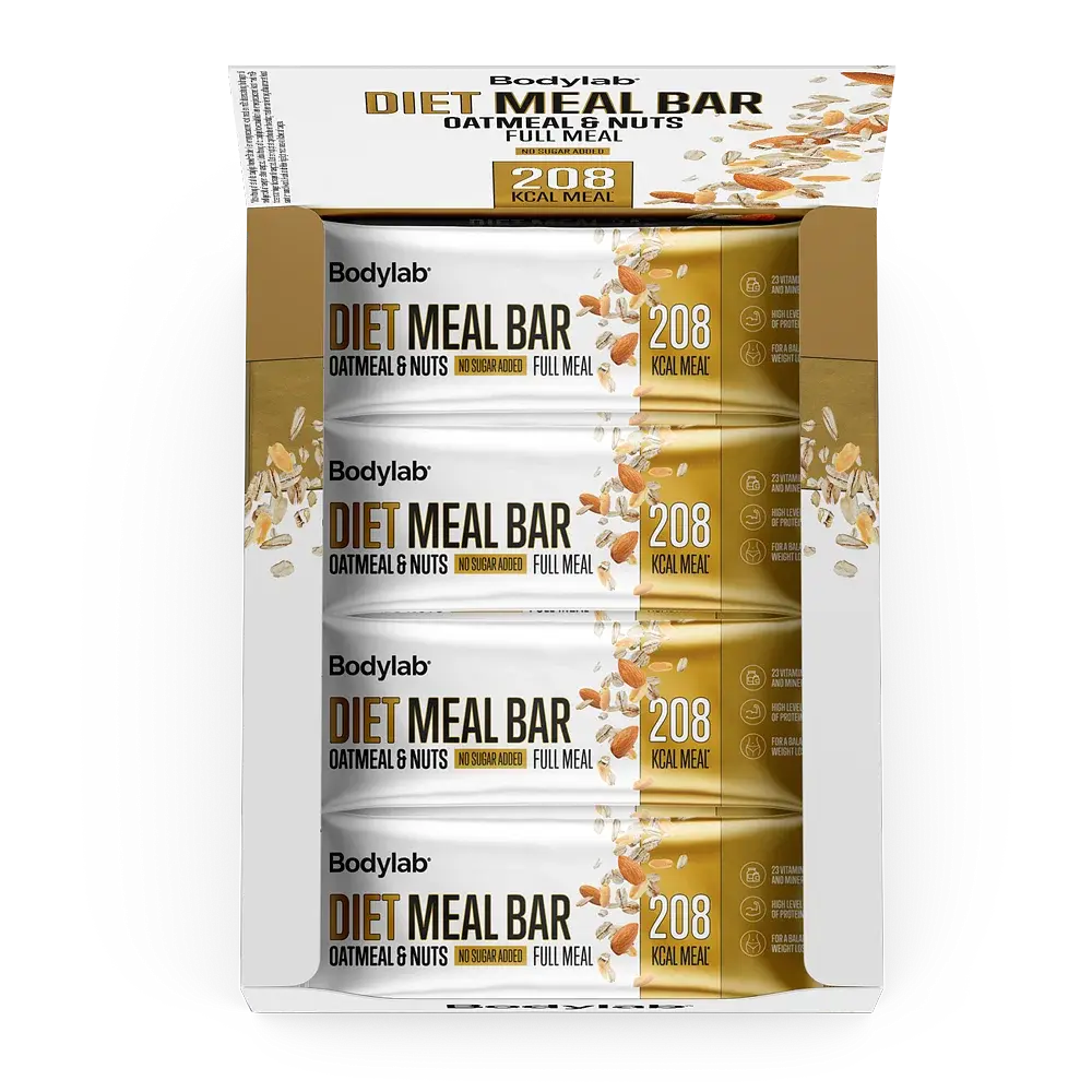 Billede af Bodylab Diet Meal Bar - oatmeal & nuts, 12x55 g
