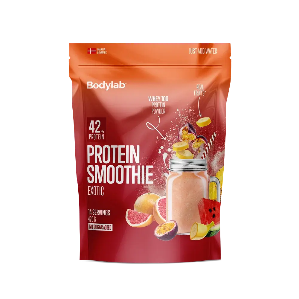 Se Bodylab Protein Smoothie - exotic, 420g hos Ren-velvaereshop.dk