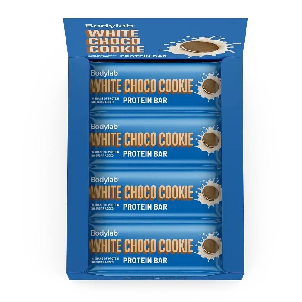 Billede af Bodylab Protein Bar - white choco cookie, 12x55 g