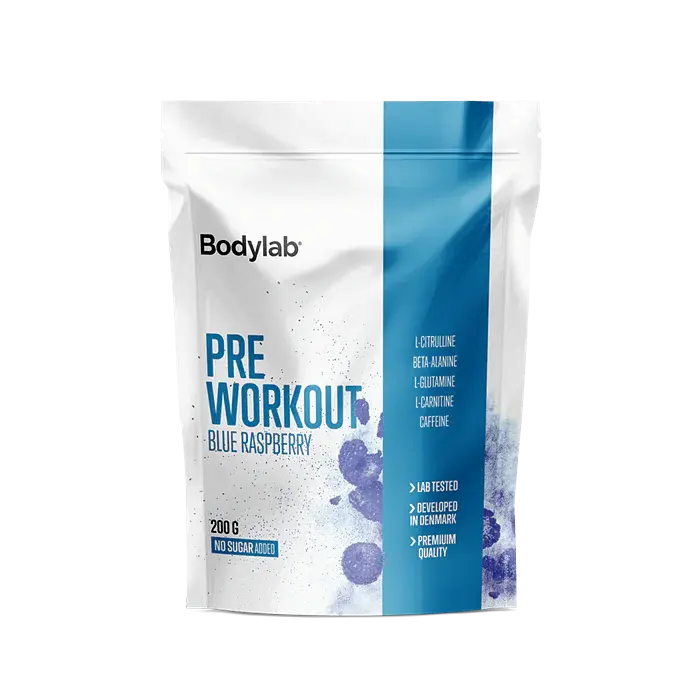 Billede af Bodylab Pre Workout - blue raspberry, 200g