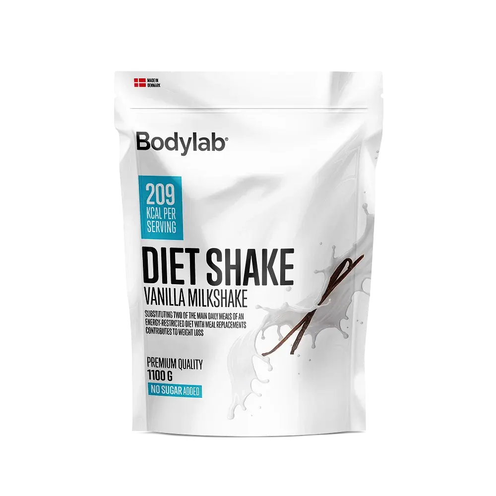 Billede af Bodylab Diet Shake - vanilla milkshake, 1100g hos Ren-velvaereshop.dk