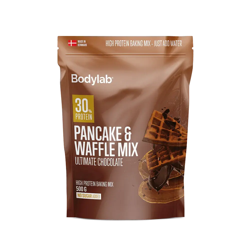 Se Bodylab Protein Pancake & Waffle mix - ultimate chocolate, 500g hos Ren-velvaereshop.dk