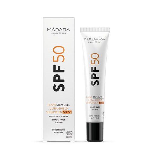Se Madara Plant Stem Cell Ultra-Shield Sunscreen SPF50, 40ml hos Ren-velvaereshop.dk