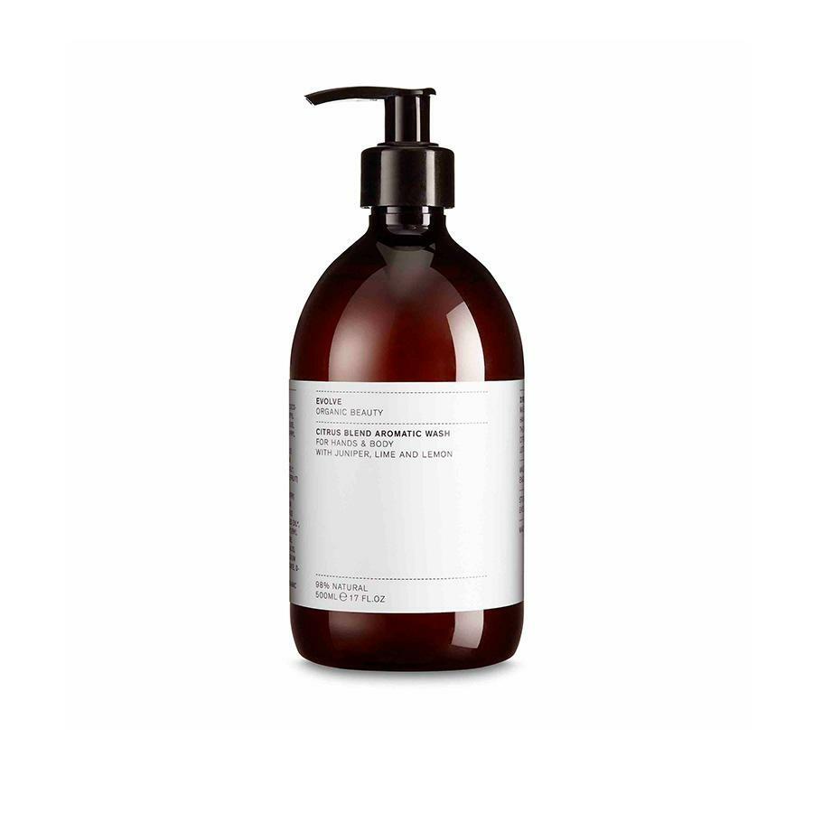 Se Evolve Organic Beauty Citrus Blend Aromatic Wash - Economy Size 500 ml. hos Ren-velvaereshop.dk