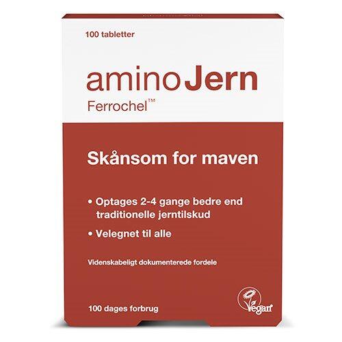Billede af AminoJern 25 mg, 100tab. hos Ren-velvaereshop.dk