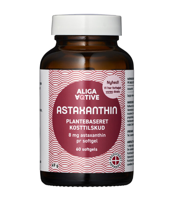 Billede af Aliga Aqtive Astaxanthin 8 mg, 60 stk. softgels
