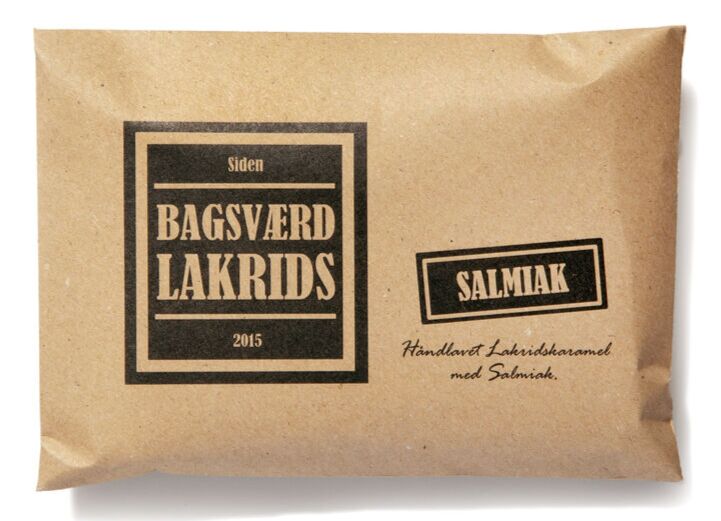 Billede af Bagsværd Lakrids Hel Plade Lakrids "Salmiak", 160g. hos Ren-velvaereshop.dk