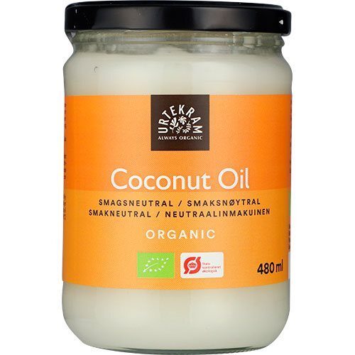 Se Urtekram Coconut Oil smagsneutral Ø, 480ml hos Ren-velvaereshop.dk