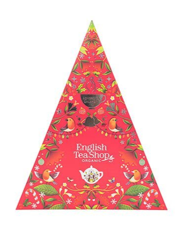 English Tea Shop Triangular julekalender rød Ø, 25br