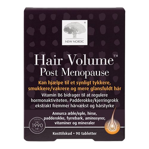 Billede af New Nordic Hair Volume Post Menopause, 90tab hos Ren-velvaereshop.dk